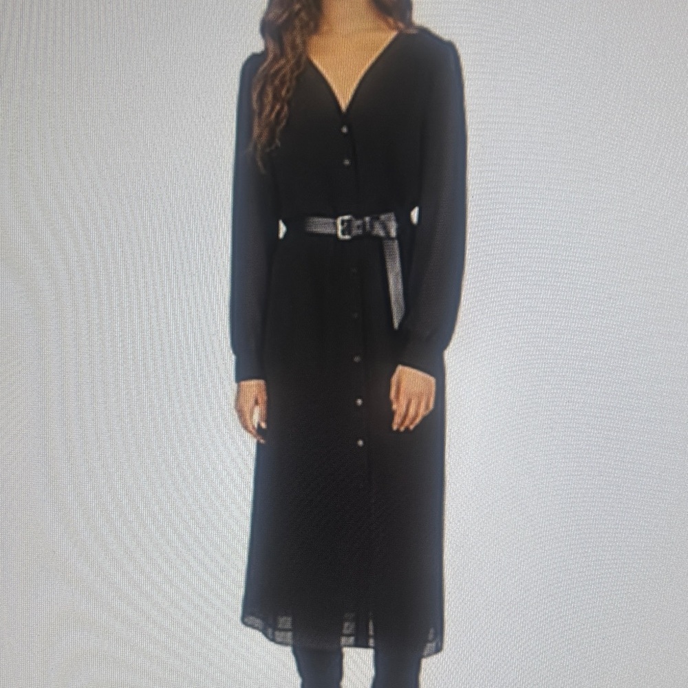 NWT Michael Michael  Kors Button Down Dress. Belted.  Size Medium.  Gorgeous